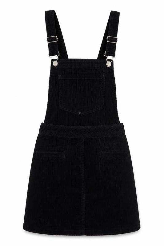 Divided by H&M Womens Black   Pinafore/Dungaree Dress  Size 4