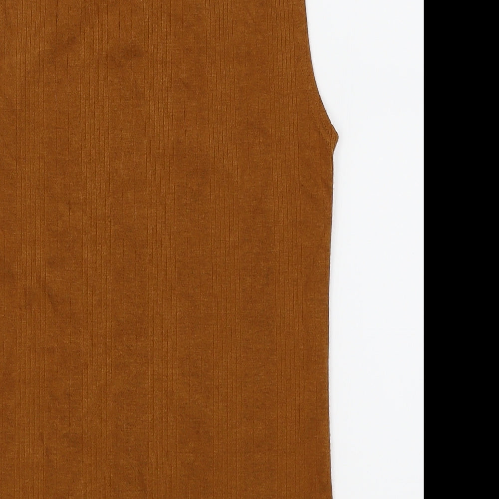 New Look Womens Brown   Basic Tank Size 10