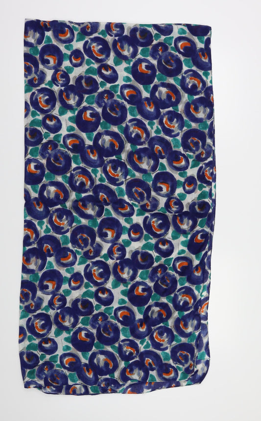 Preworn Womens Blue Polka Dot   Scarf