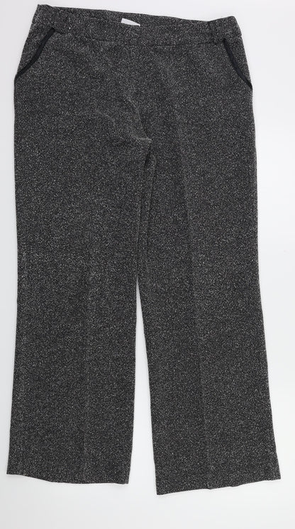 Editions Womens Grey   Trousers  Size 16 L30 in