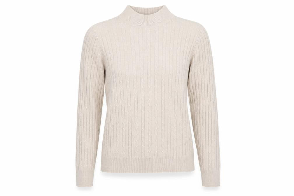Marks & Spencer Womens Beige  Knit Pullover Jumper Size 10