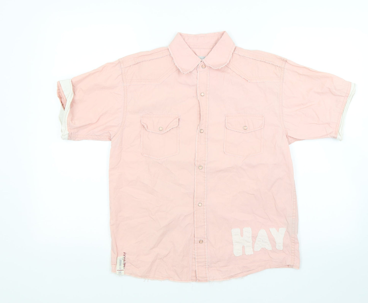 Haywire Boys Pink   Basic Button-Up Size 11-12 Years