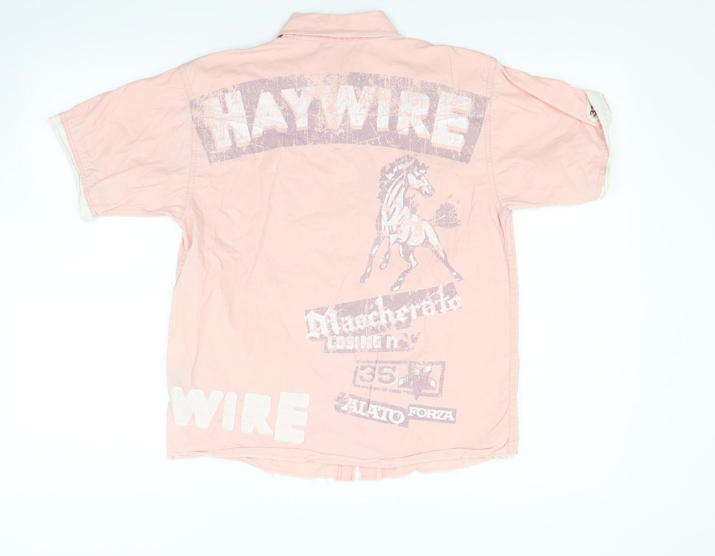 Haywire Boys Pink   Basic Button-Up Size 11-12 Years