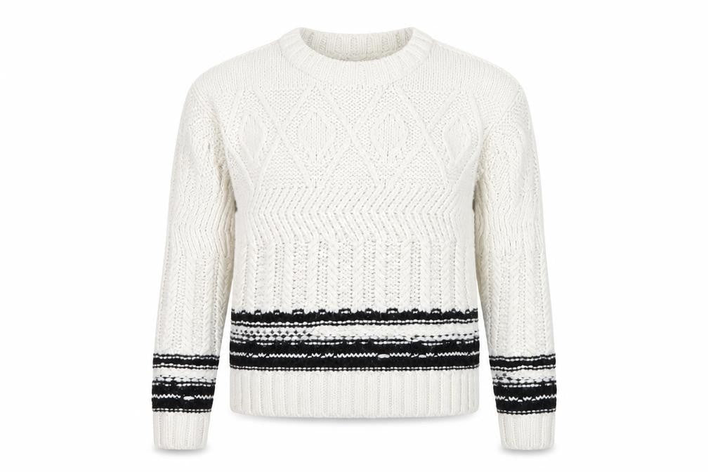 newlook Womens Silver Striped  Pullover Jumper Size S