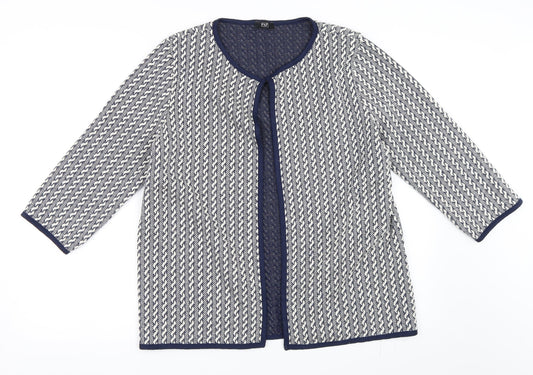F&F Womens Blue   Cardigan Jumper Size 12