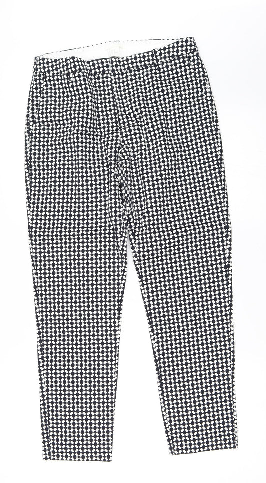 H&M Womens Black   Capri Trousers Size 40 L27 in