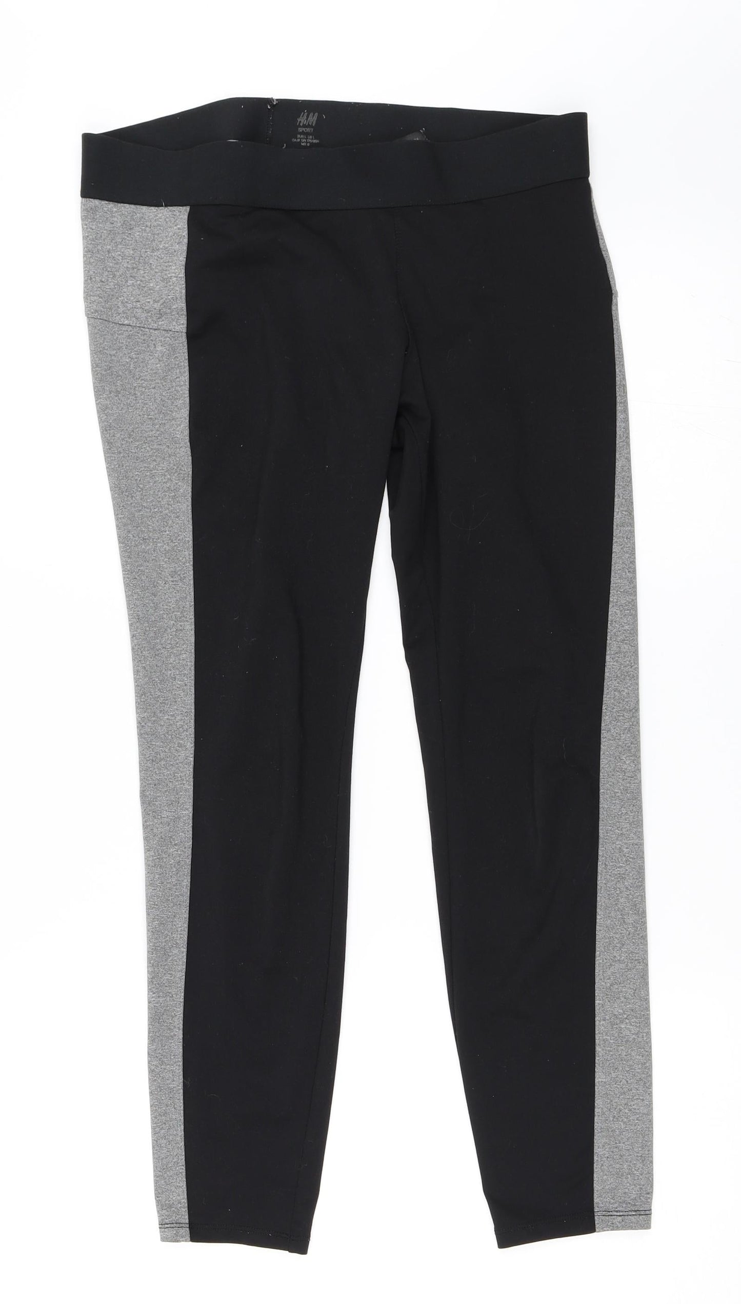 H&M Womens Black   Capri Leggings Size L L27 in
