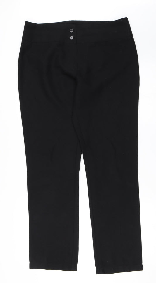 Gear Womens Black   Trousers  Size 12 L31 in
