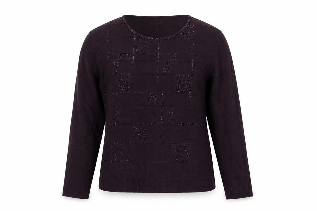 Casamia Womens Purple Pullover Jumper Size M