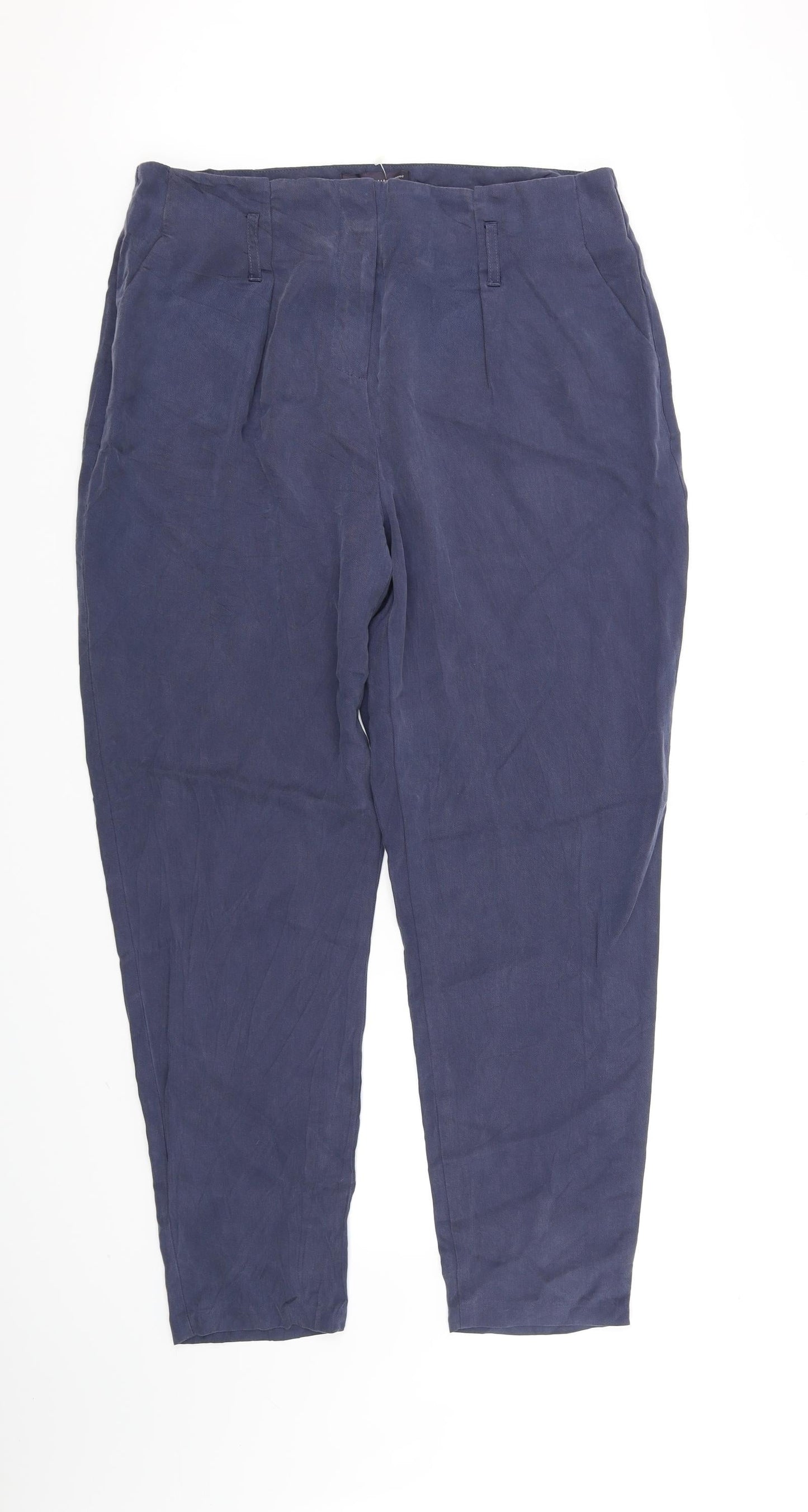 Marks and Spencer Womens Blue   Trousers  Size 14 L33 in