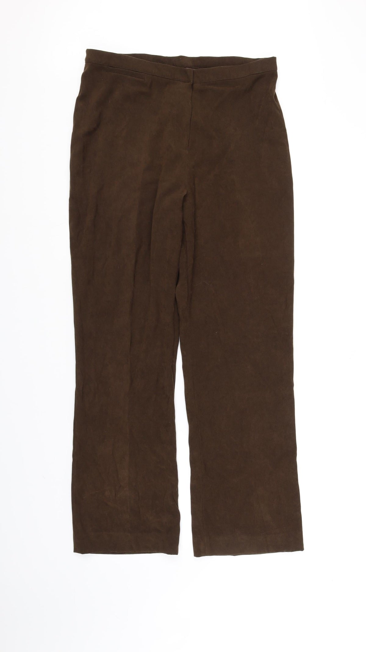 Preworn Womens Brown   Trousers  Size 14 L32 in