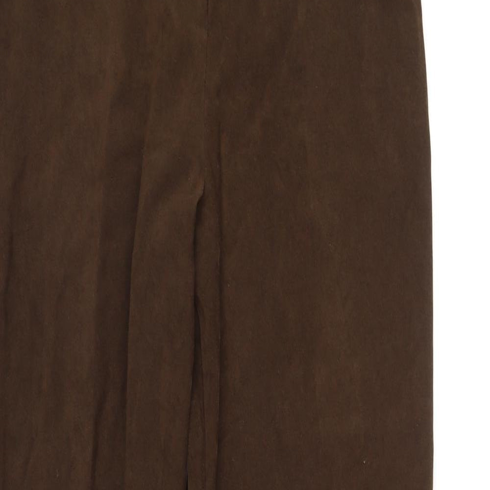 Preworn Womens Brown   Trousers  Size 14 L32 in