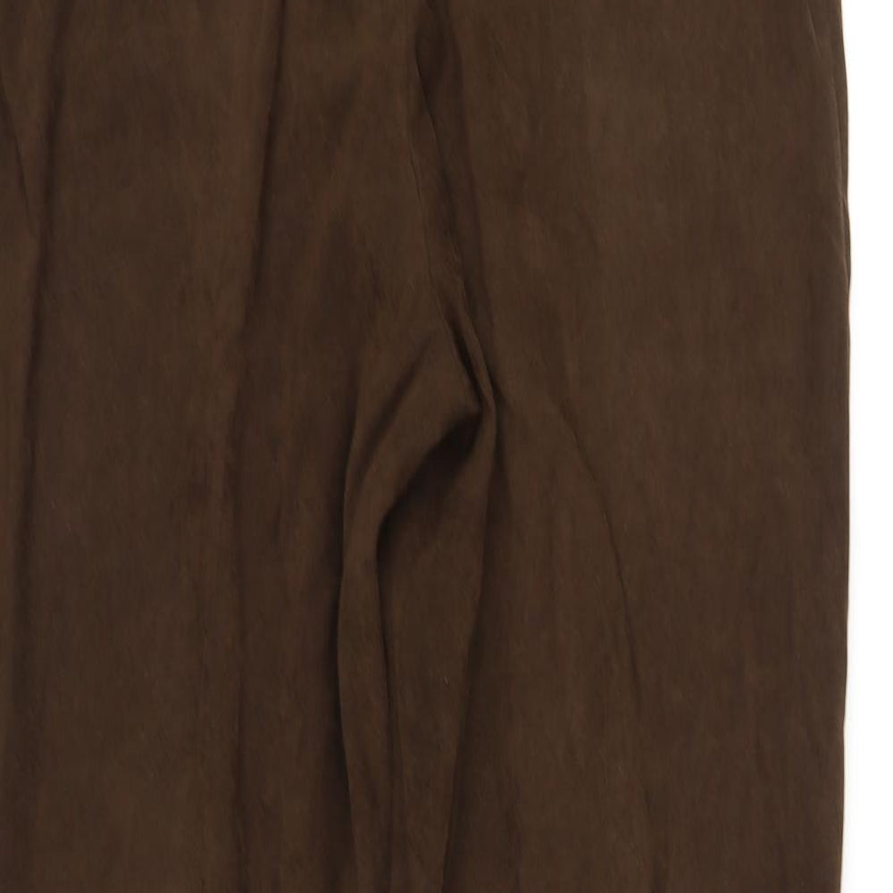 Preworn Womens Brown   Trousers  Size 14 L32 in