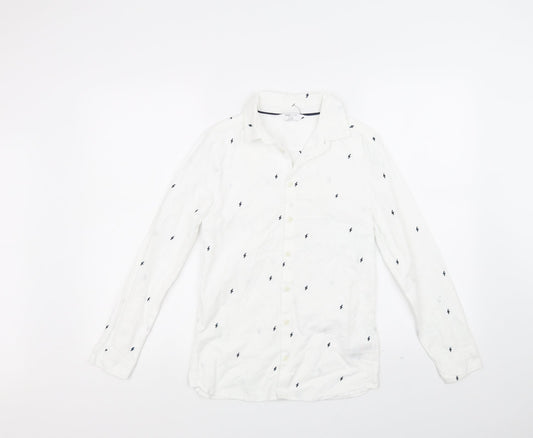 Marks and Spencer Girls White   Basic Button-Up Size 11-12 Years