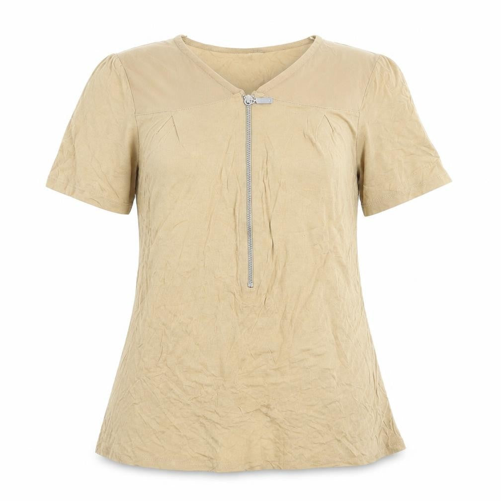Select Womens Beige   Basic Blouse Size 12