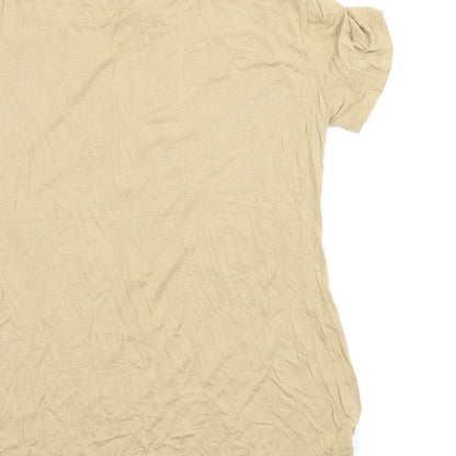 Select Womens Beige   Basic Blouse Size 12