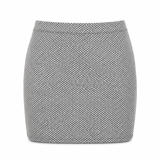 George  Womens White Check  A-Line Skirt Size 10