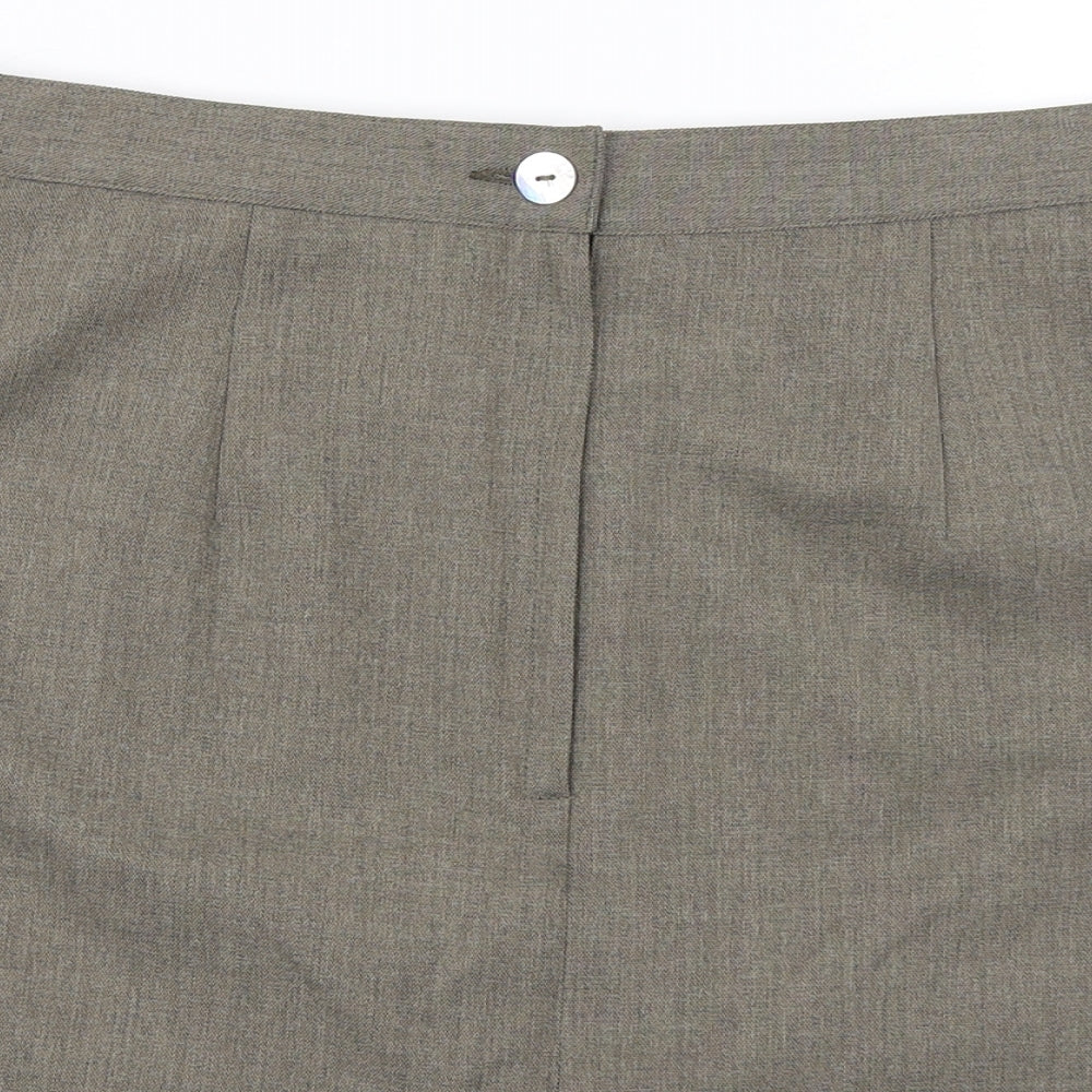 Preworn  Womens Brown   A-Line Skirt Size 14