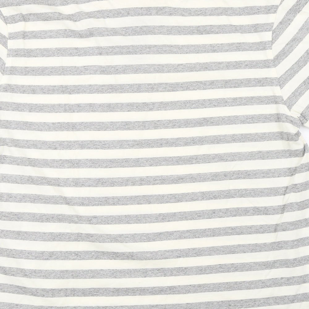 Hammond & CO  Mens Ivory Striped   Polo Size L