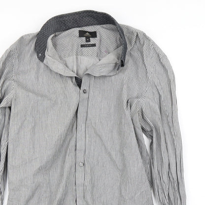 Next  Mens Grey    Button-Up Size M