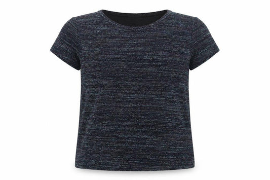 F&F Girls Blue Striped Jersey Basic T-Shirt Size 9-10 Years