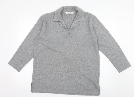 Dorothy Perkins Womens Grey  Knit Pullover Jumper Size 10