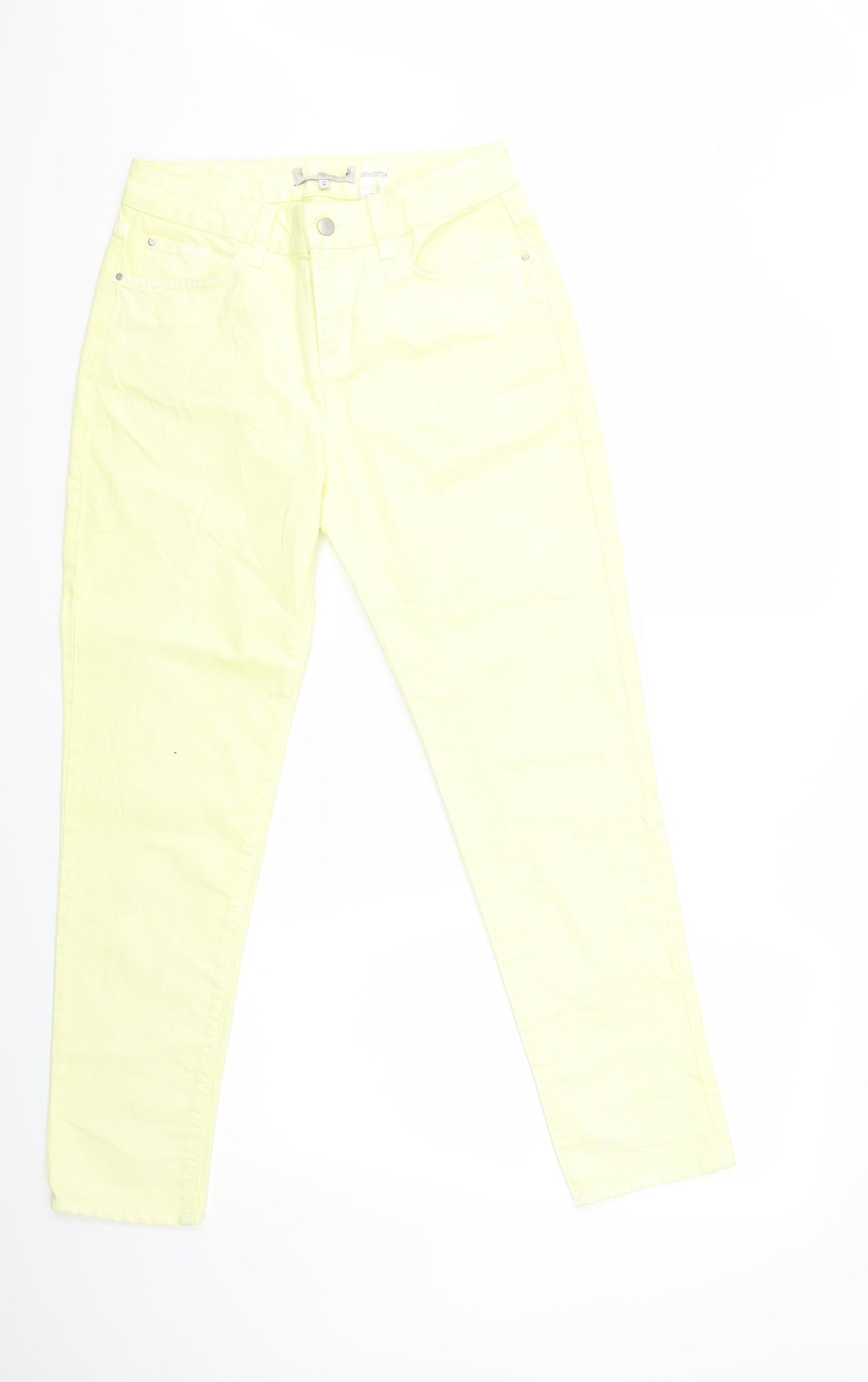 Preworn Womens Pink  Denim Skinny Jeans Size 10 L29 in