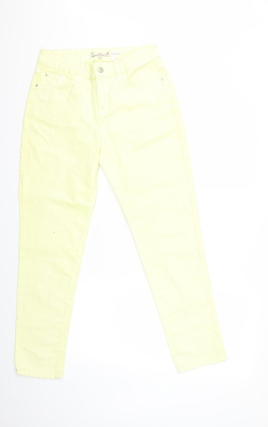 Preworn Womens Pink  Denim Skinny Jeans Size 10 L29 in