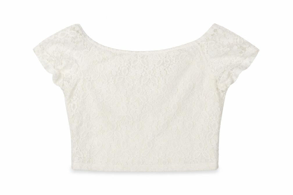 Primark Womens Ivory  Lace Basic Blouse Size 10