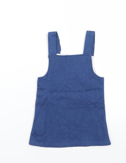 Back view of Primark girls’ blue a-line, size 9-12, months