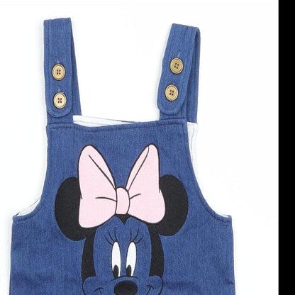 Close-up detail of Primark girls’ blue a-line, size 9-12, months