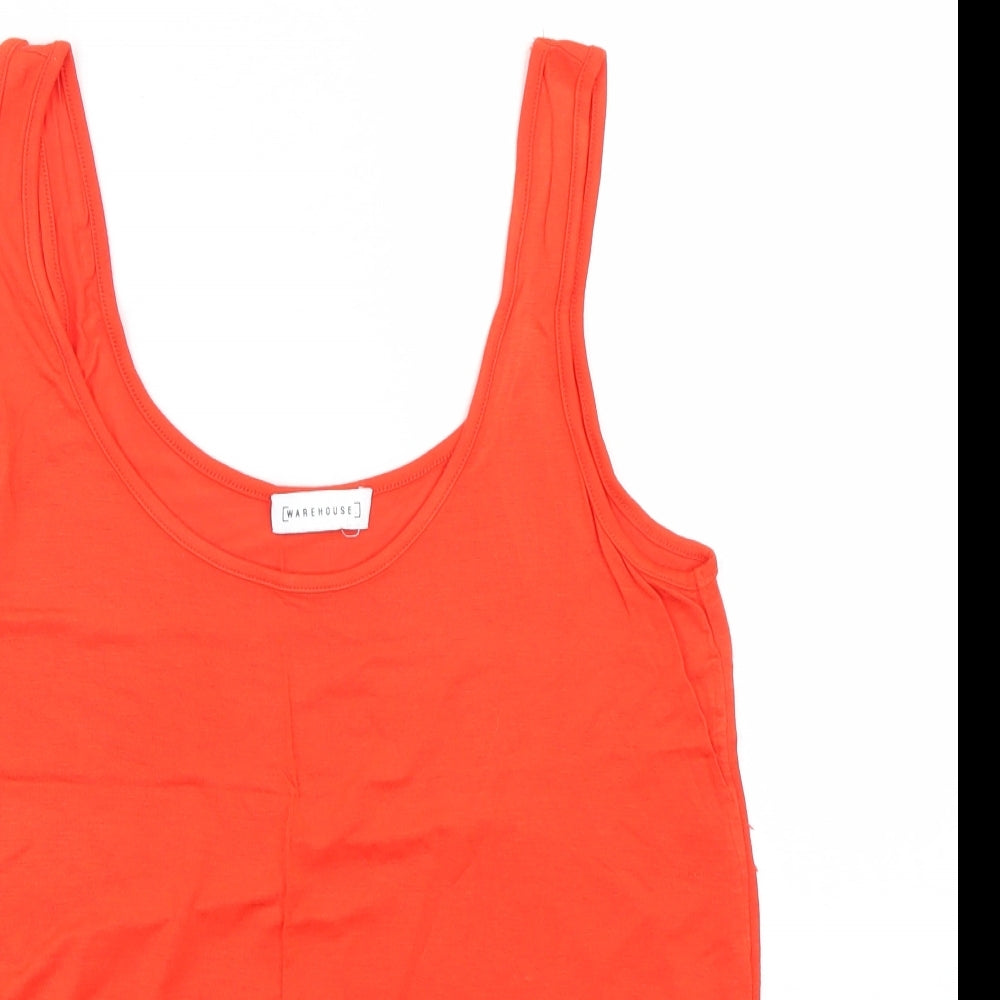 Warehouse Womens Orange   Basic Tank Size 8