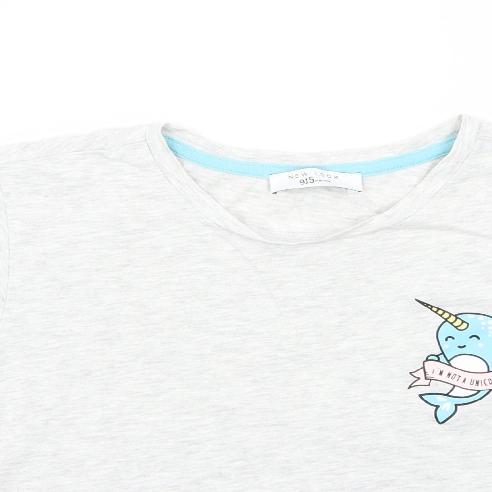 Newlook Girls Grey   Basic T-Shirt Size S