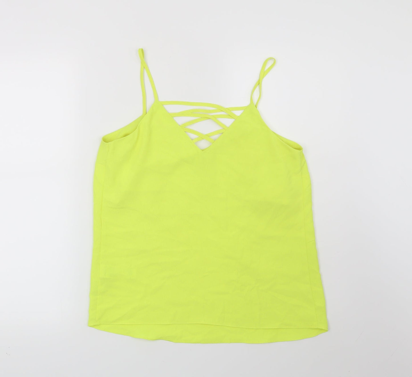 New Look Womens Yellow   Basic Blouse Size 8