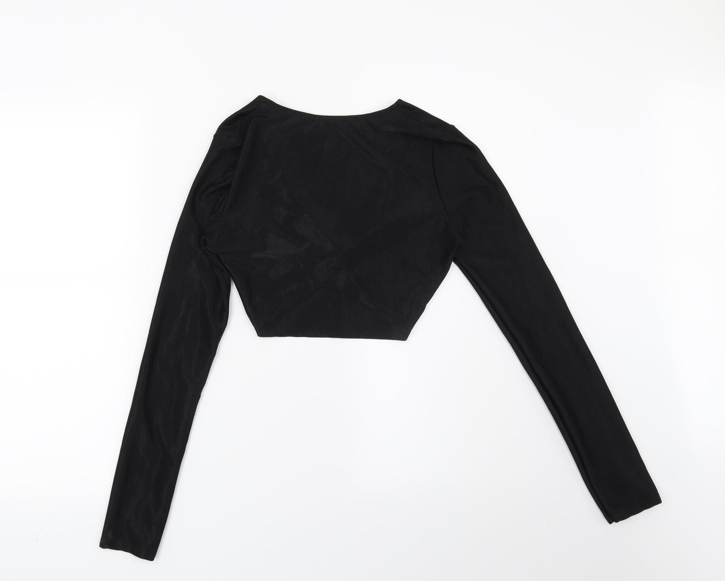 PRETTYLITTLETHING Womens Black   Basic Blouse Size 8