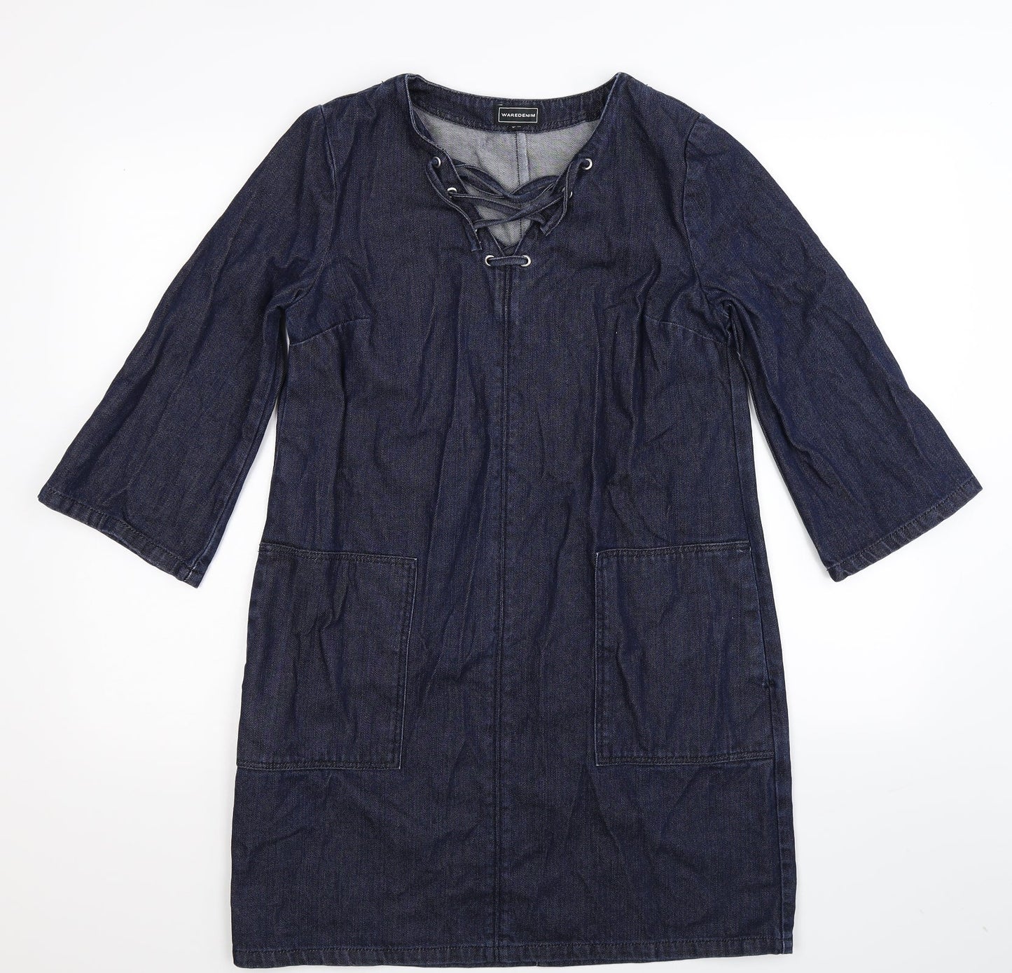 Warehouse Womens Blue  Denim Mini  Size 12