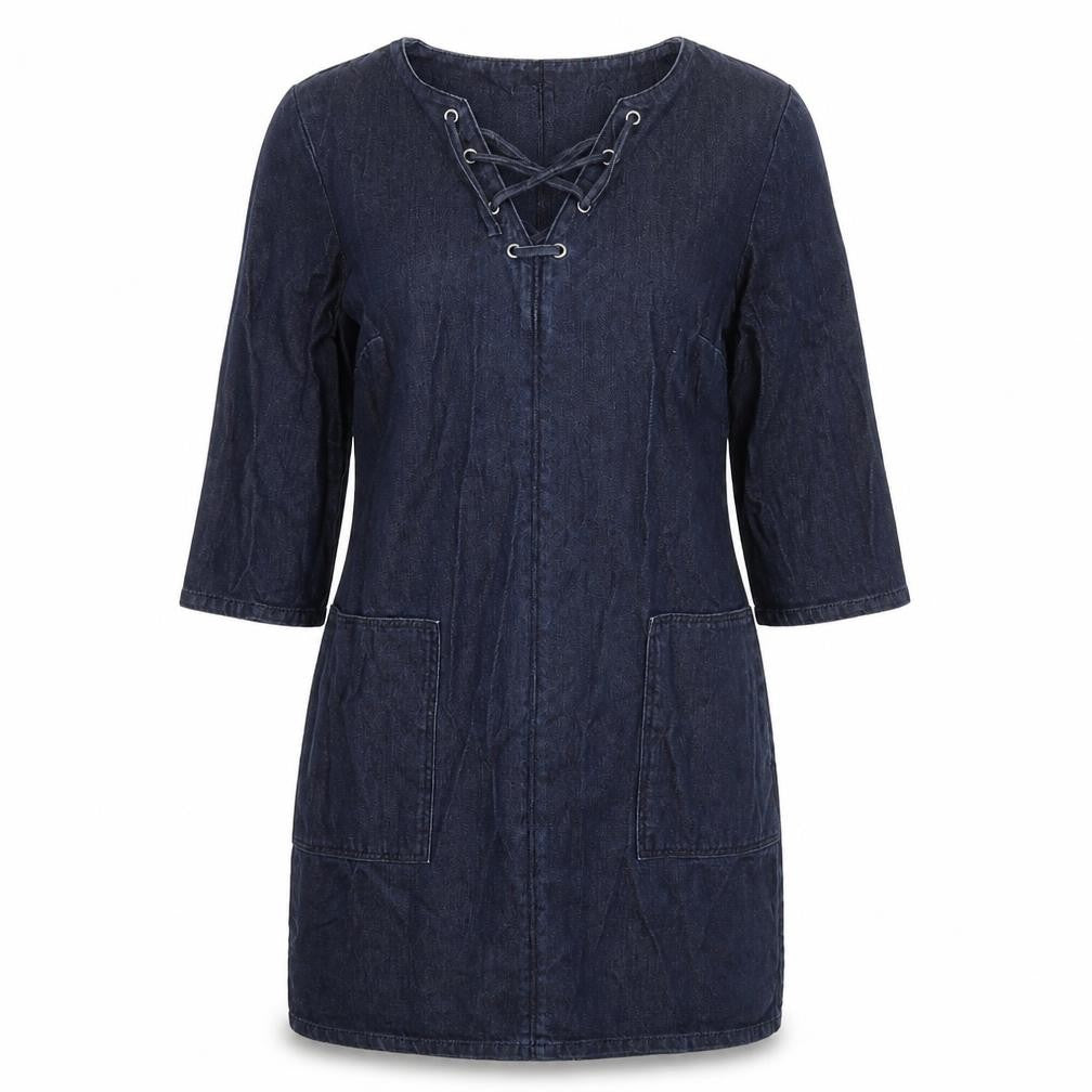 Warehouse Womens Blue  Denim Mini  Size 12