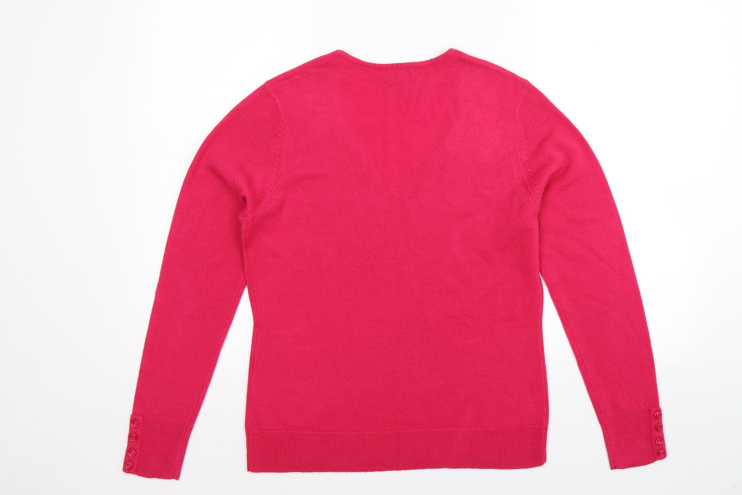M&Co Womens Pink  Knit Pullover Jumper Size 12