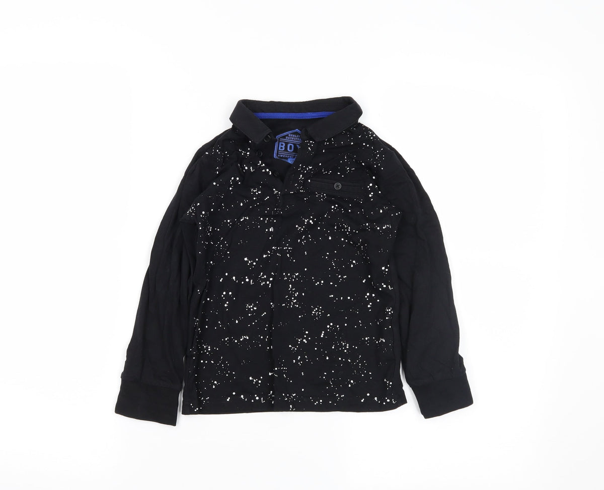 quality outfitters Boys Black   Basic Polo Size 6 Years