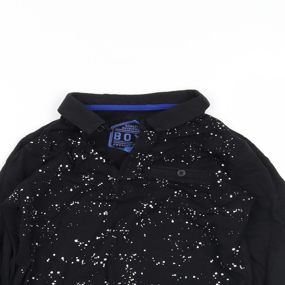 quality outfitters Boys Black   Basic Polo Size 6 Years