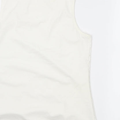 adiva Womens Ivory   Tunic Tank Size M