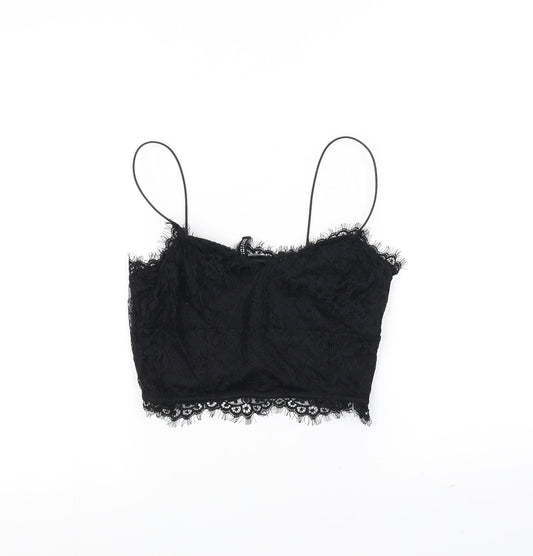 H&M Womens Black   Basic Blouse Size 8
