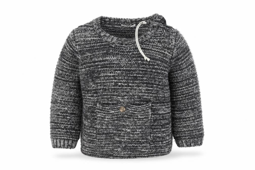 Mini Club Baby Grey  Knit Pullover Jumper Size 6-9 Months