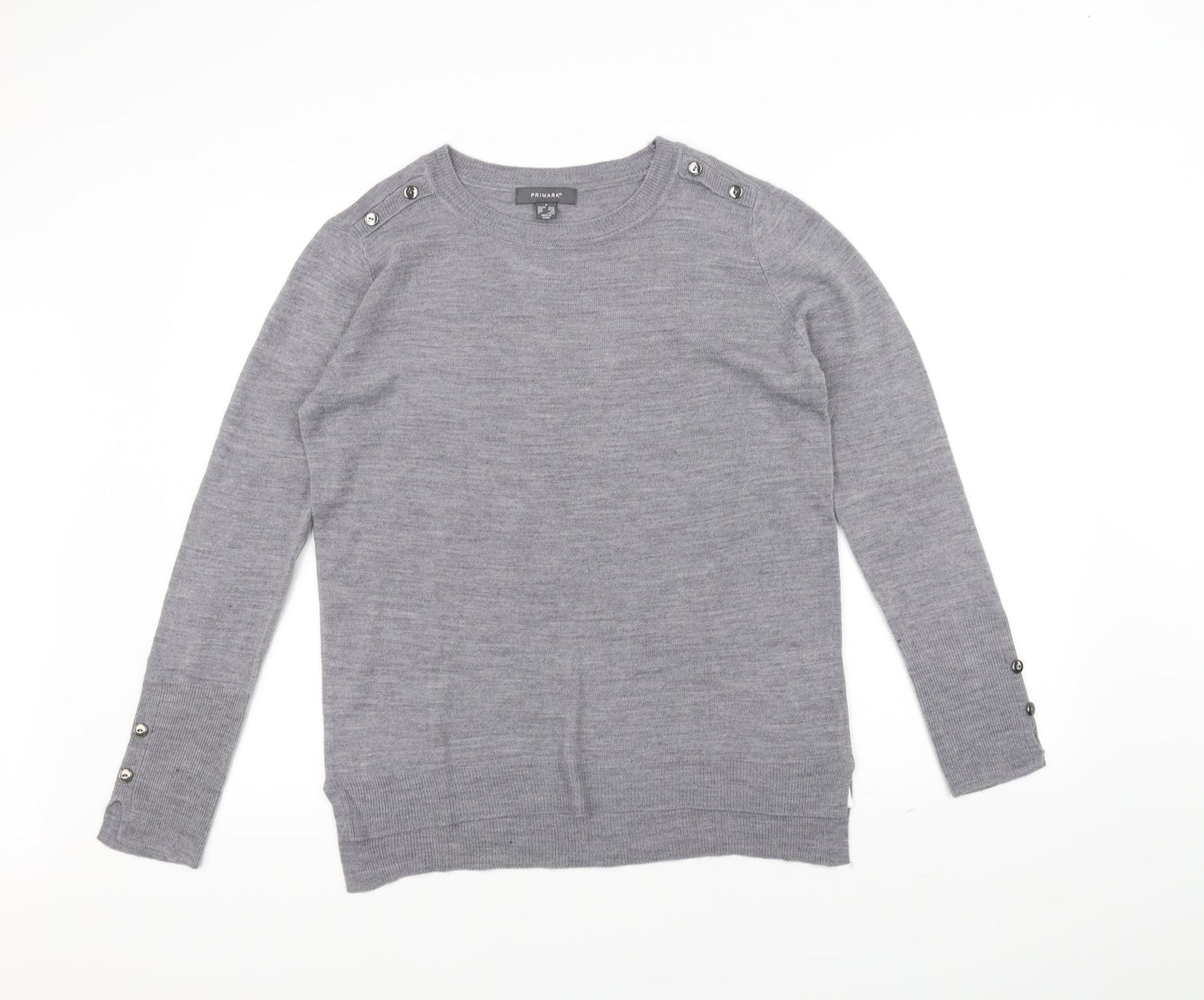 Primark Womens Grey   Pullover Jumper Size S