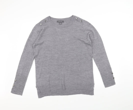 Primark Womens Grey   Pullover Jumper Size S