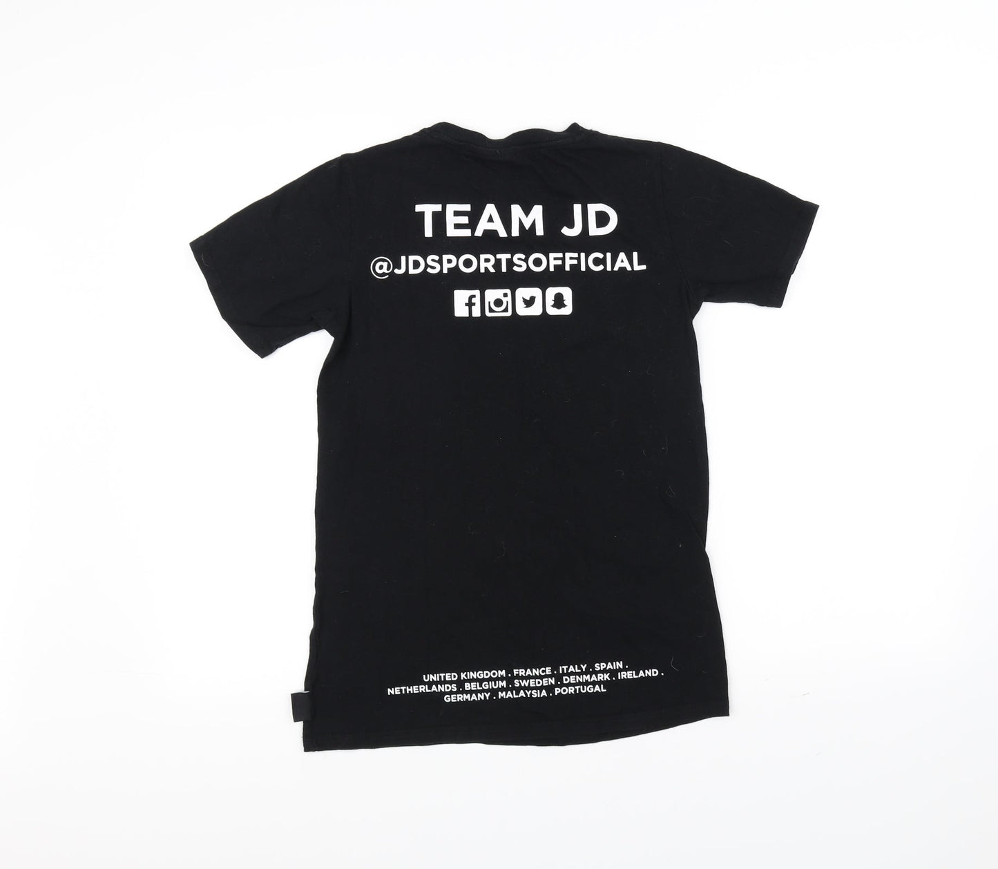 JD Womens Black   Basic T-Shirt Size 6