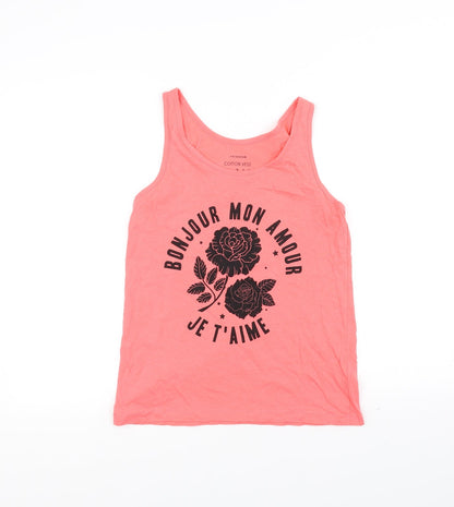 Preloved Primark Womens Pink   Basic Tank Size 10 - Front