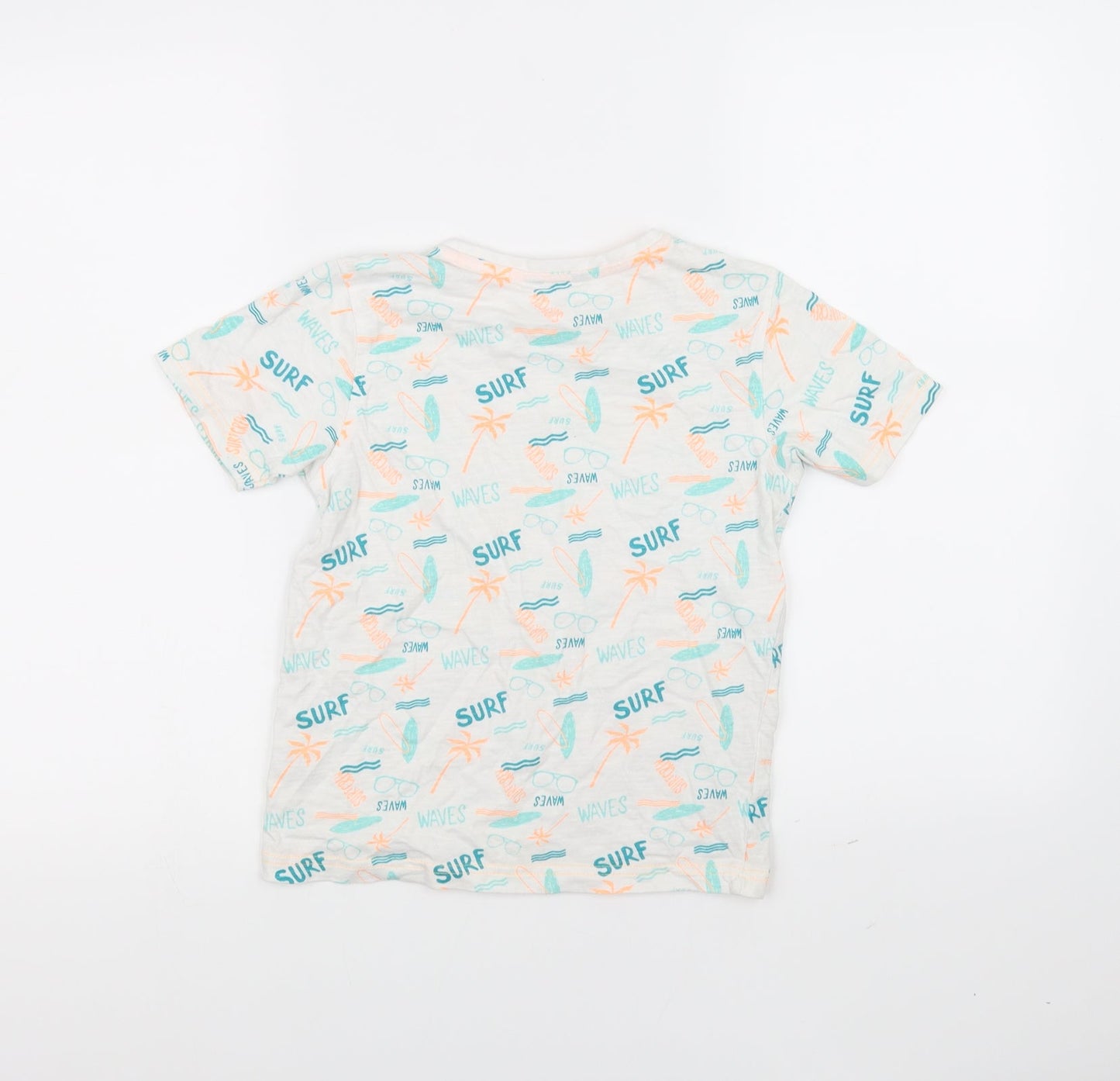 George Girls White   Basic T-Shirt Size 8-9 Years