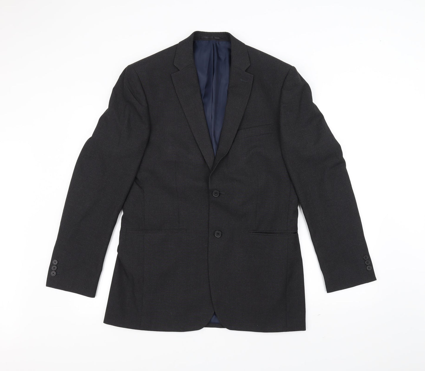 DEBINHAMS Mens Black   Jacket Suit Jacket Size 38