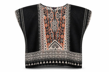Simply Be Womens Black Geometric  Basic Blouse Size 12